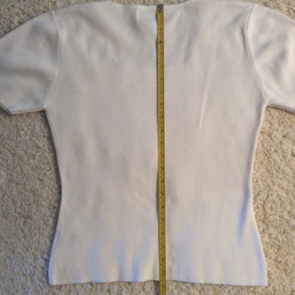WHITE SQUARE NECK TOP SZ M - Picture 4 of 6